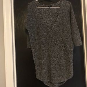 Express Gray blend short sleeve sweater